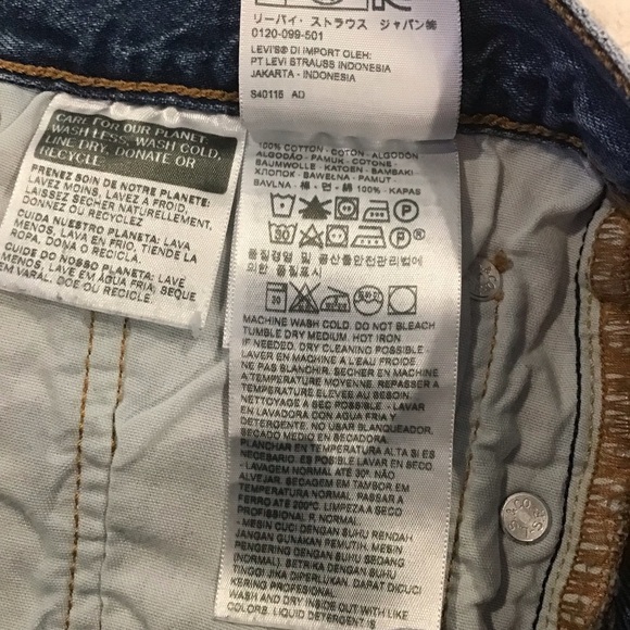 Levi’s 501 W27 (US 4/5) Denim Women’s Shorts Button Fly Cutoffs 32317-0047 - Picture 8 of 11